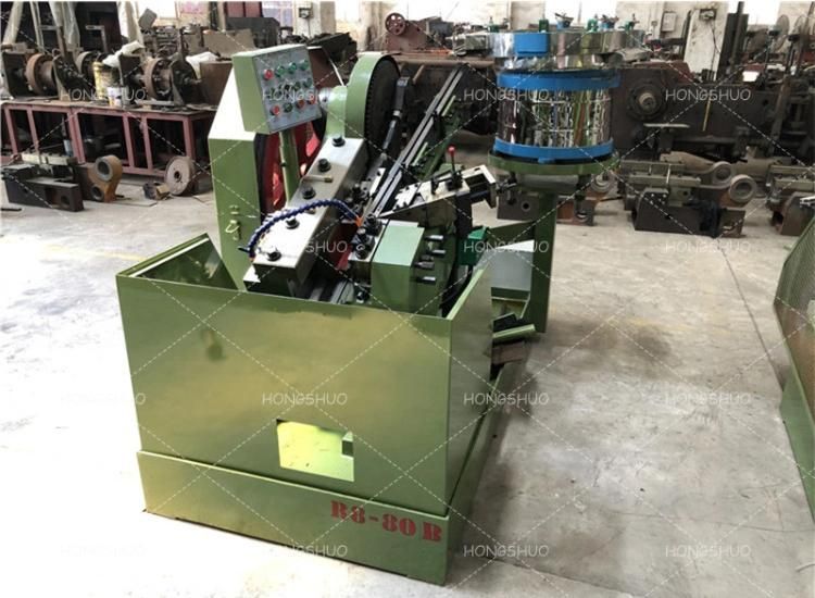 High Speed Thread Rolling Machine of Flat Die Vibrating Bowl Type Feeding