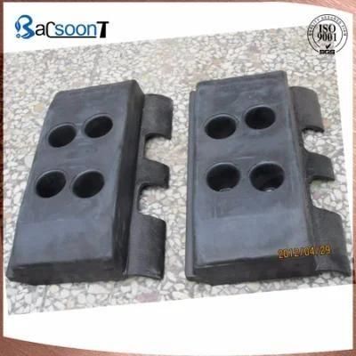 Customized Sand Casting Steel Alloy Track Shoe/Creeper Tread for Excavator/Pushdozer