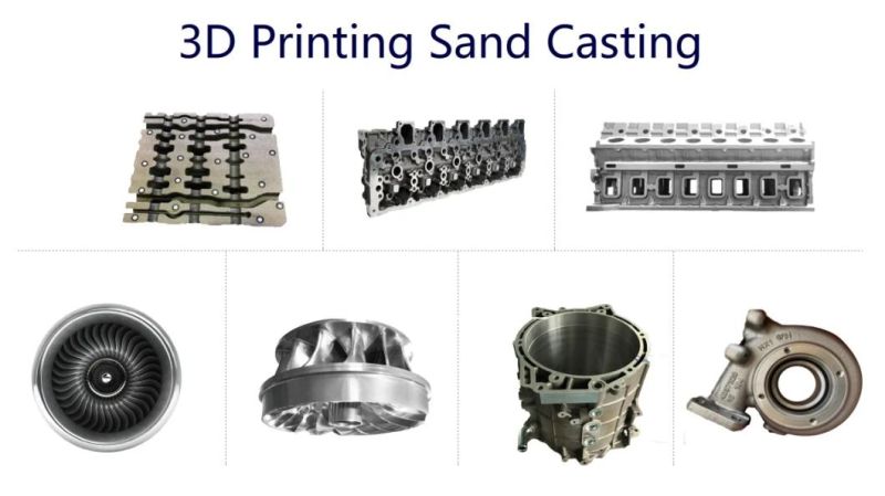 OEM Customized Sand 3D Printer & Auto Spare Parts Engine Block Cylinder Head Case by Rapid Prototyping with 3D Printing Sand Casting