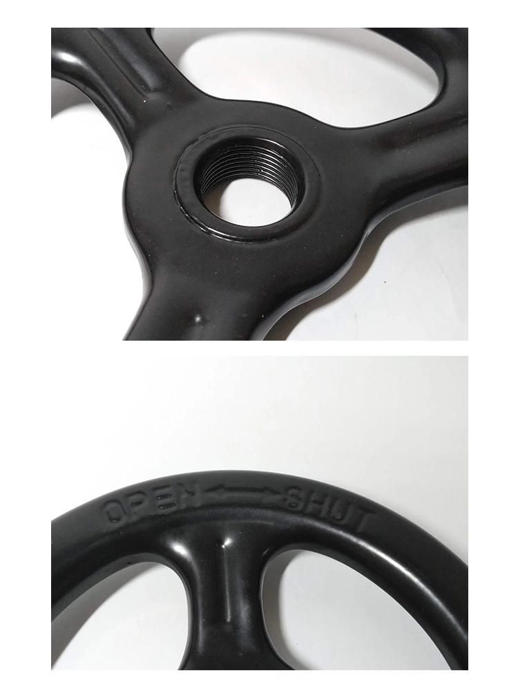 Densen Customized Stamping Welding and Painting Iron Steel Hand Wheel for Valve Handwheel Parts