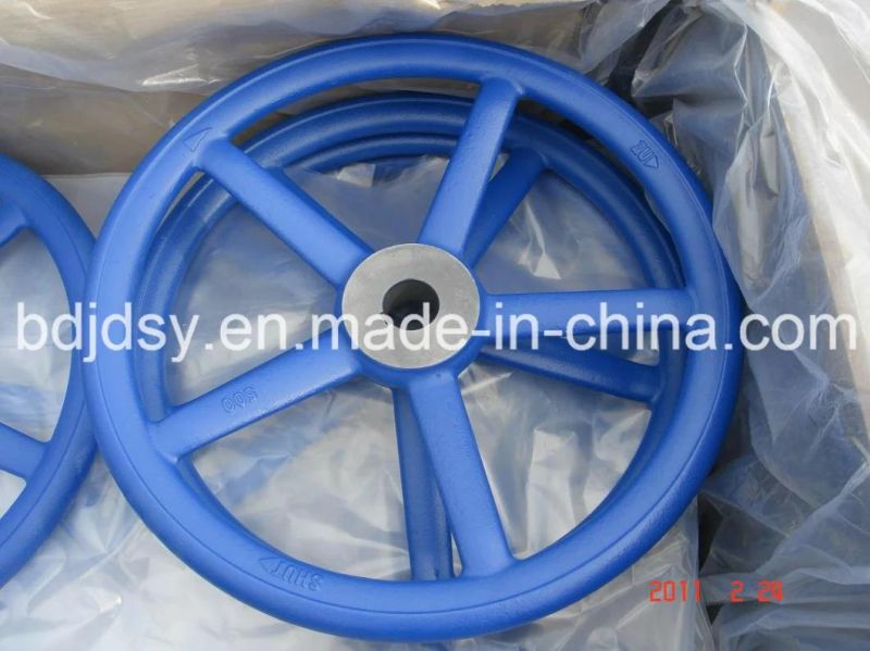 Sand Casting Ductile Iron Casting Hand Wheel with Paint Spraying