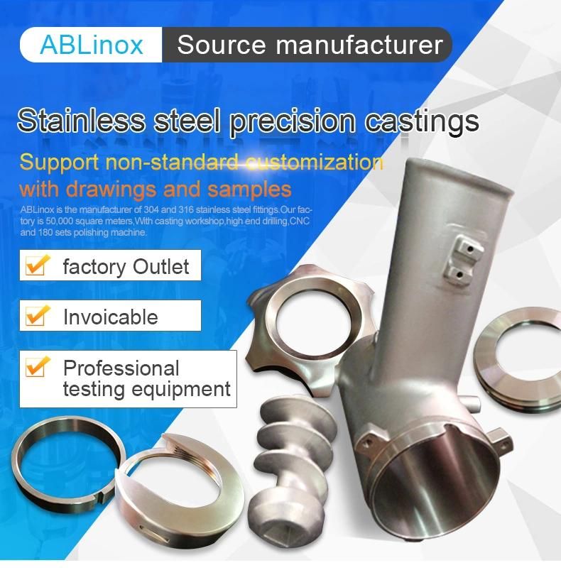 Gradefood Grade Stainless Steel Lost Wax Casting Components for Meat Grinder