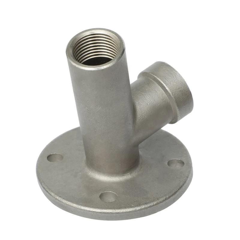 OEM Alloy Steel Carbon Steel Parts Presion Forging/Manufacturer Stainless Steel Handrail Fittings 30 Degree Round Flange Base