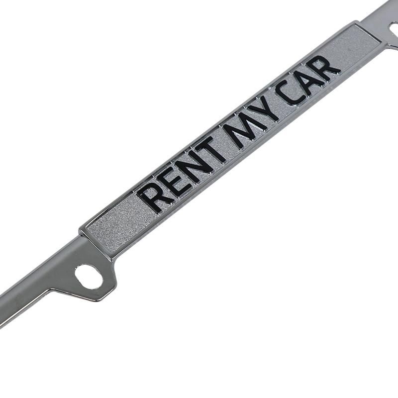 Surface Plating Zinc Die Casting Car Licence Plate Frame