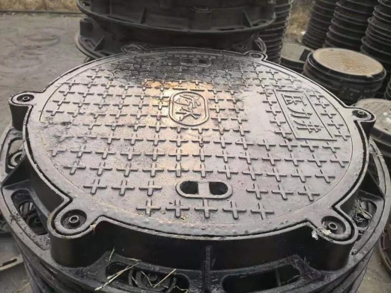 Parking Lot Drainage Cover, Roadside Sidewalk Nodular Cast Iron Frameless Cover and Grille Grate