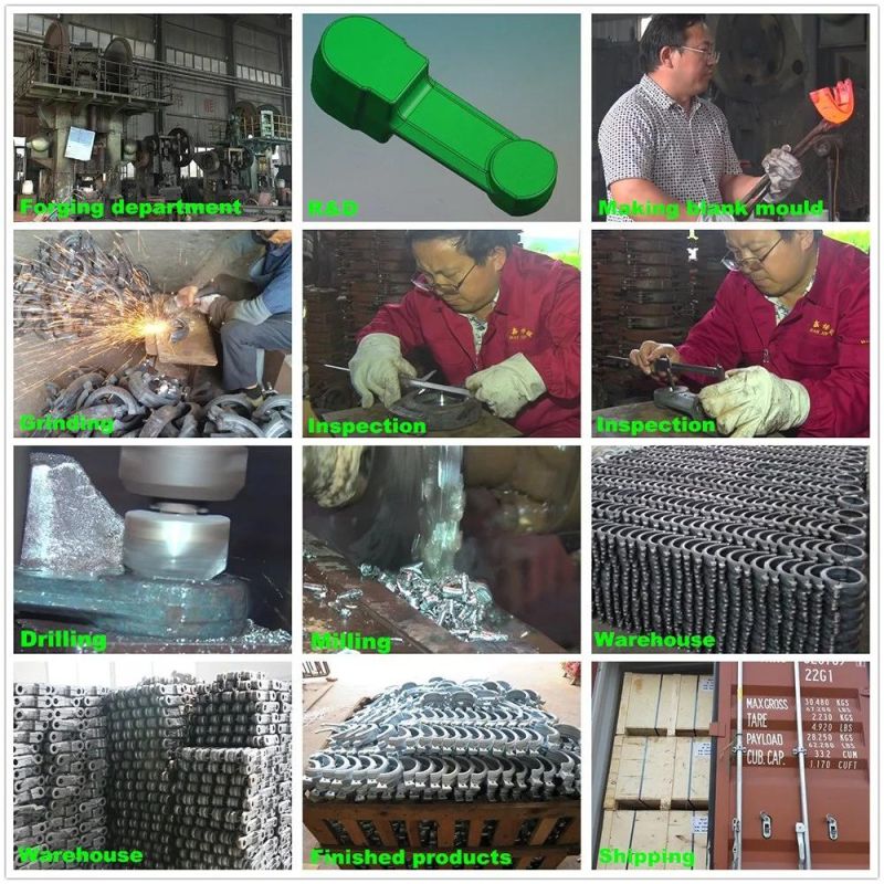 China Factory Forging Chain Link Parts for Industrial Equipment