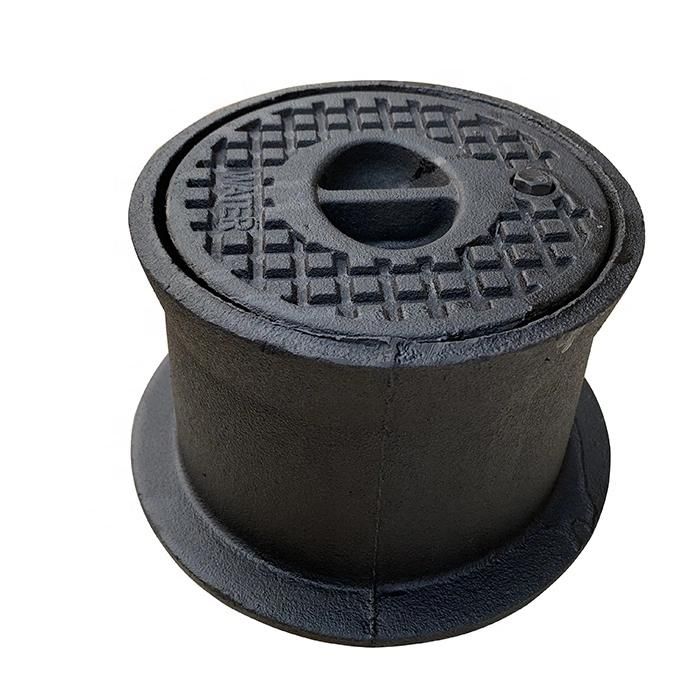 DIN4056 Round Black Bitumen Ductile Iron Surface Box for Gate Valve
