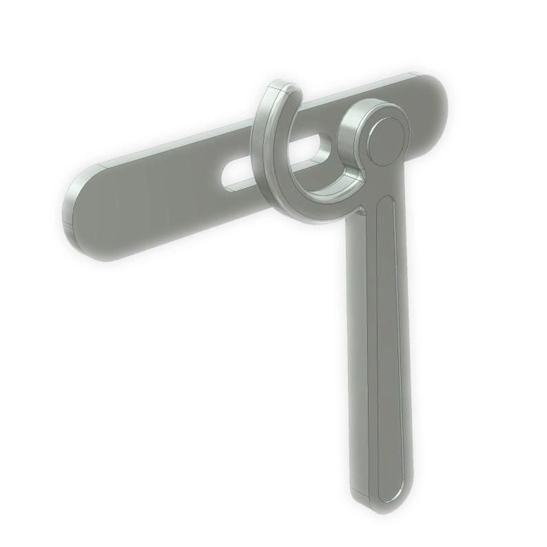 Zinc Plated Left/Right External Handle with Plate