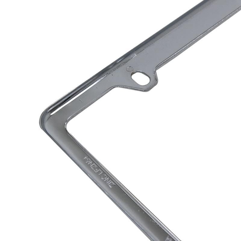 Surface Plating Zinc Die Casting Car Licence Plate Frame