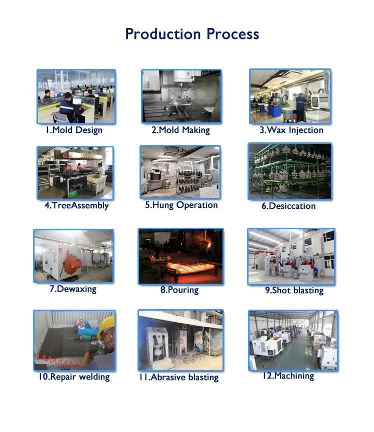 High Quality Customized Stainless Steel Casting Products with Investment Casting Process