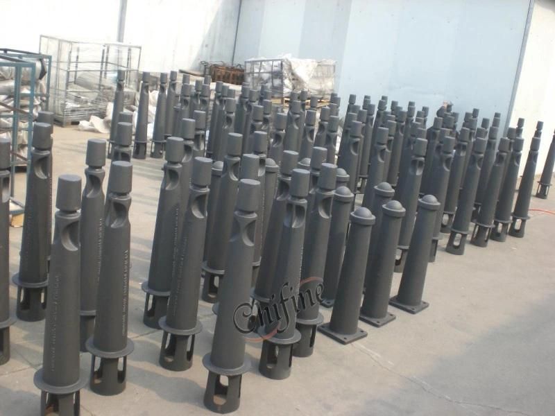 OEM Cast Iron Bollard with Spray Paint for Traffic Road