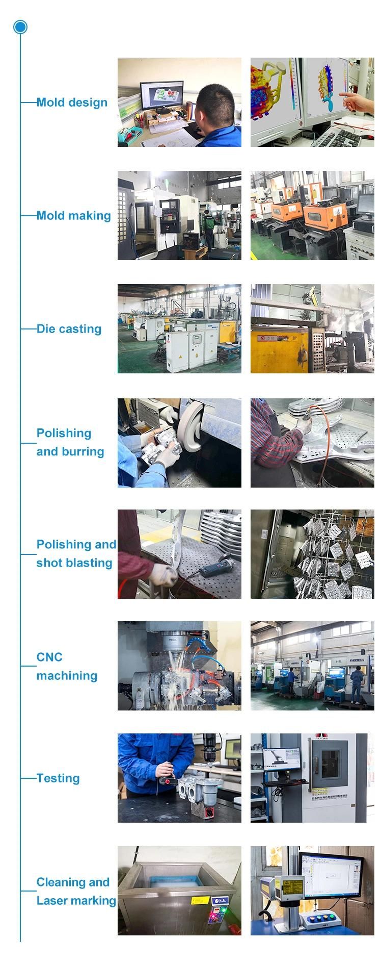 OEM Precision Aluminum Alloy Diecasting for 150 W Power Box/Surface Treatment/Thread Processing