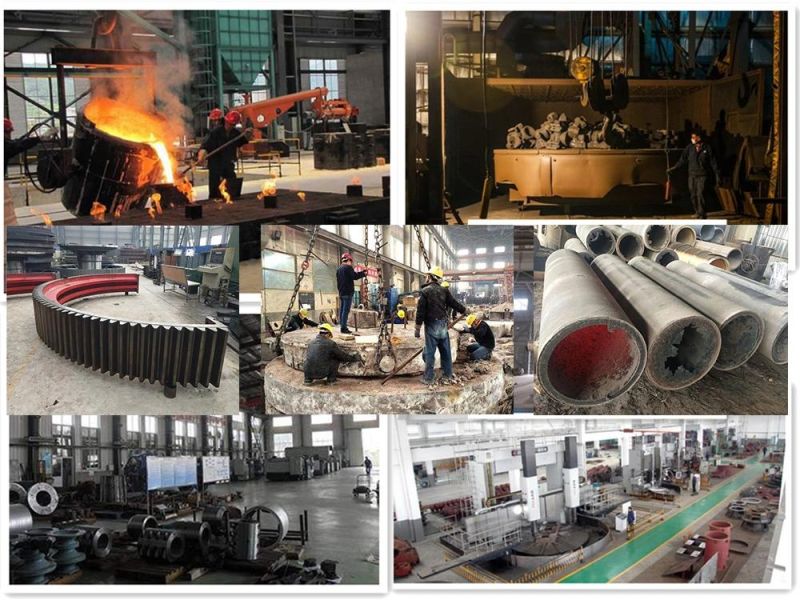 Foundry OEM Forging Steel Large Ring Gear / Ball Mill Gear Rim / Kiln Girth Gear with CNC Mahining