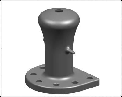 Marine Cast Steel Mooring Single Bitt Bollard