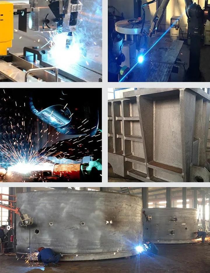 Densen Customized China Slag Pot Steel Casting, Carbon Steel Slag Pot Castings with Sand Process, Qt600 Slag Pot Castings