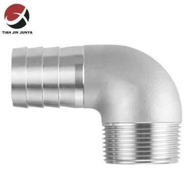 Customized Precision Investment Casting Part Threaded Screwed BSPT NPT 45 90 Degree 304 ...
