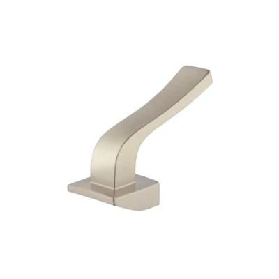 Nickel Surface Bathroom Basin Tap Single Handle Deck Mounted Zinc Faucet