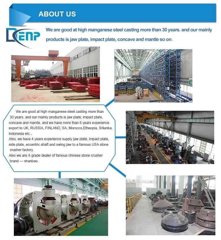 Energy and Mineral Equipment Chinese Manufacturer High Quality Steel Casting Jaw Liner Plate for Jaw Crusher
