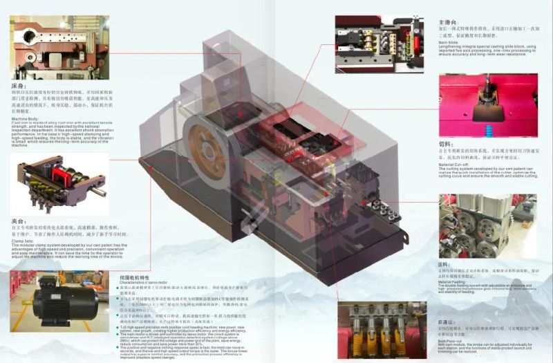 Tjs-53sw Semi Full Tubular Rivet Making Machine High Speed Precision Cold Heading Machine