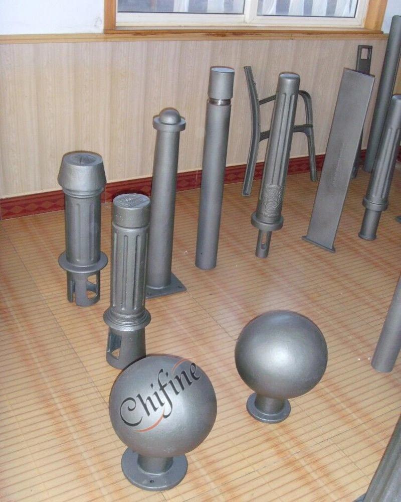 OEM Cast Iron Bollard with Spray Paint for Traffic Road