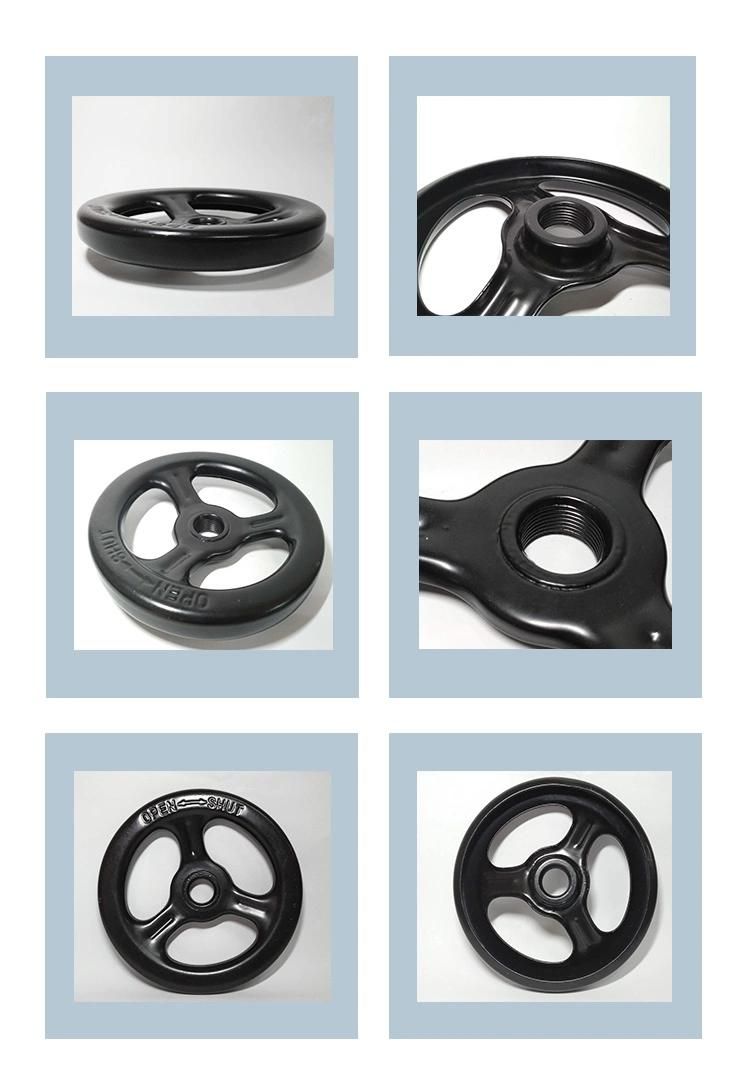 Densen Customized Stamping Welding and Painting Iron Steel Hand Wheel for Valve Handwheel Parts