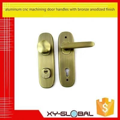 CNC Machining Door Handles with Bronze Anodized Finish