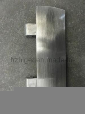 Highly Polished Aluminum Sand Casted Door Handle (HG607)