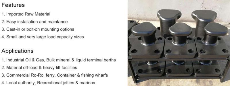 2022 Factory Directly Supply Mooring Bollards with Pillar/Horn/Cleat