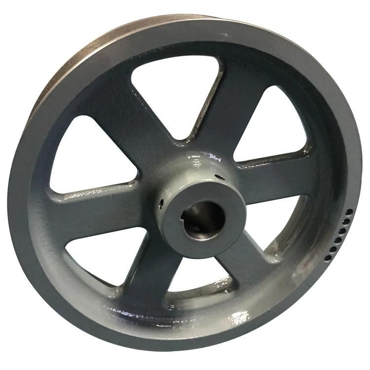 Casting Gray Iron Machining Black Oxide Industrial Pulley Flywheel