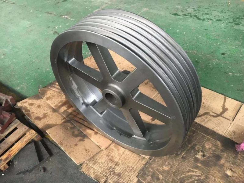 Professional Custom Mining Lifting Large Cast Iron Wheel Heavy Hoist Sheaves V Belt Pulley
