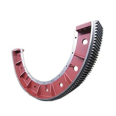 Foundry OEM Forging Steel Large Ring Gear / Ball Mill Gear Rim / Kiln Girth Gear with CNC ...