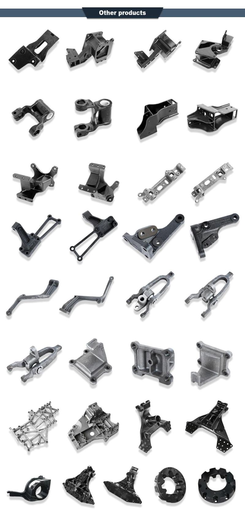 Cast Ductile Iron Universal Guy Attachments for Attaching to Fiberglass Guy Strains or Clevis Fittings