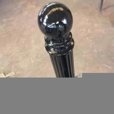 OEM Sand Casting Black Versatile Ductile Iron Parking Decorative Mooring Bollard