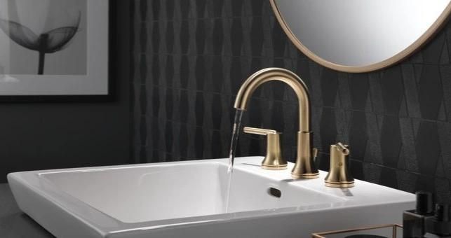 Nickel Surface Bathroom Basin Tap Single Handle Deck Mounted Zinc Faucet