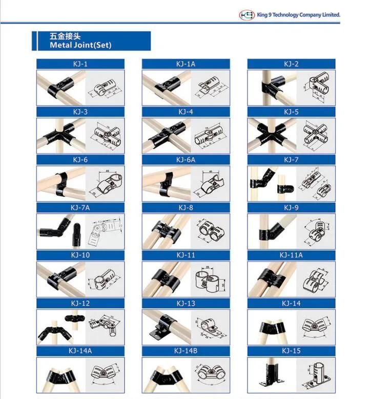 Iron Fitting2.5mm Joint/Metal Joint for Lean System (KJ-7)