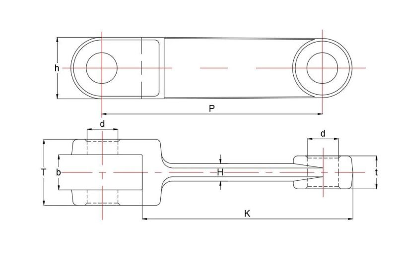 China Factory Forging Chain Link Parts for Industrial Equipment