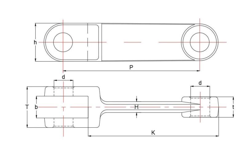 China Factory Forging Chain Link Parts for Industrial Equipment