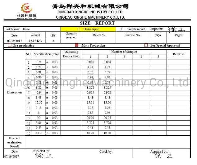 ODM SS304 Investment Casting Process for Spare Parts with Polishing