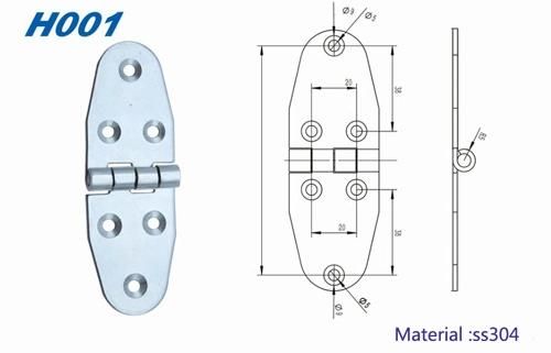 SS304 Heavy Duty Industrial Hinges