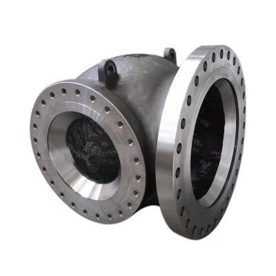 Foundry OEM High Precision Customized Double Flanged Large Size Cast Steel Metal Pipe ...