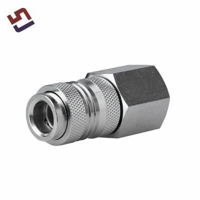 CNC Lathe Machining Compressor Hose Connectors Fitting Quick Connect Couplings