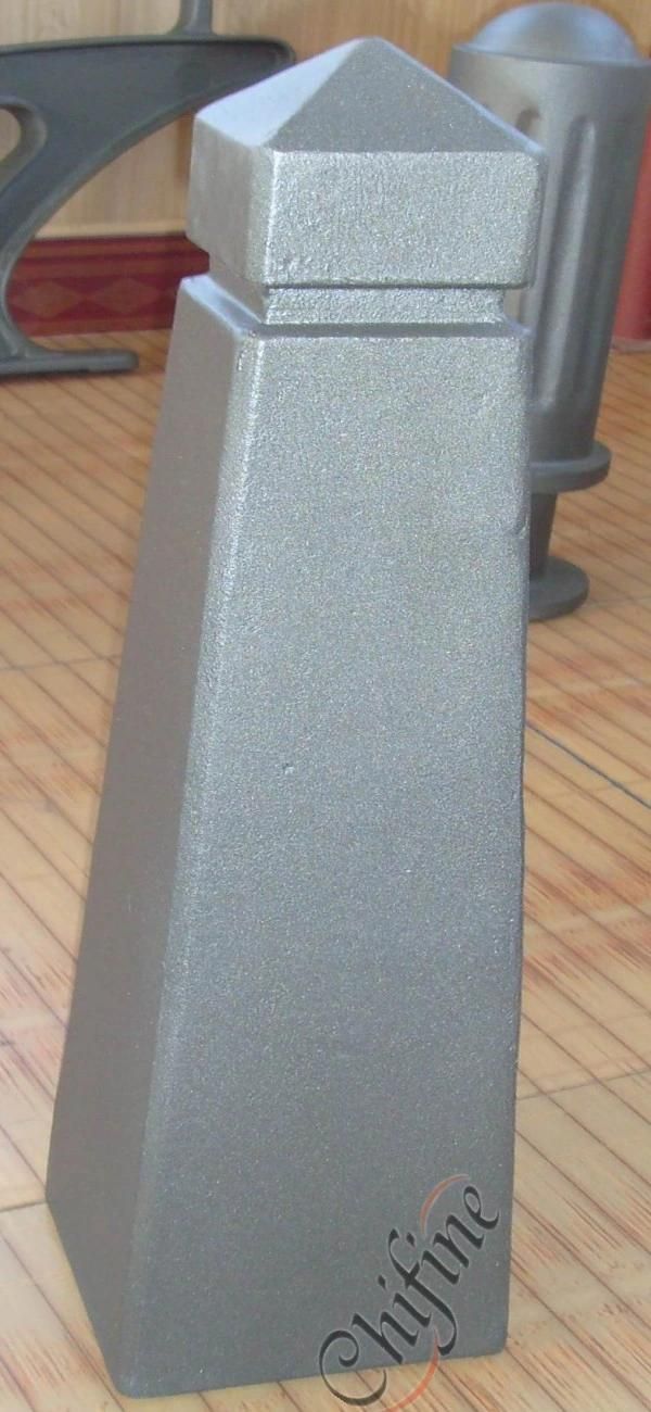 Ductile Iron Casting Bollard with Black Painted for Urban Furniture Products