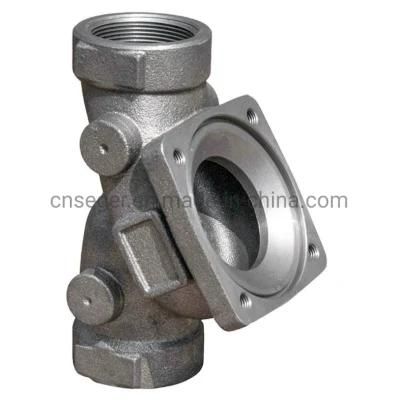 Custom Alloy Steel Casting Pump Body Parts with Powder Coating