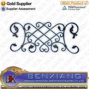 Qingdao Factory Decorative Fencing Parts Wrought Iron Railing Fence Panels