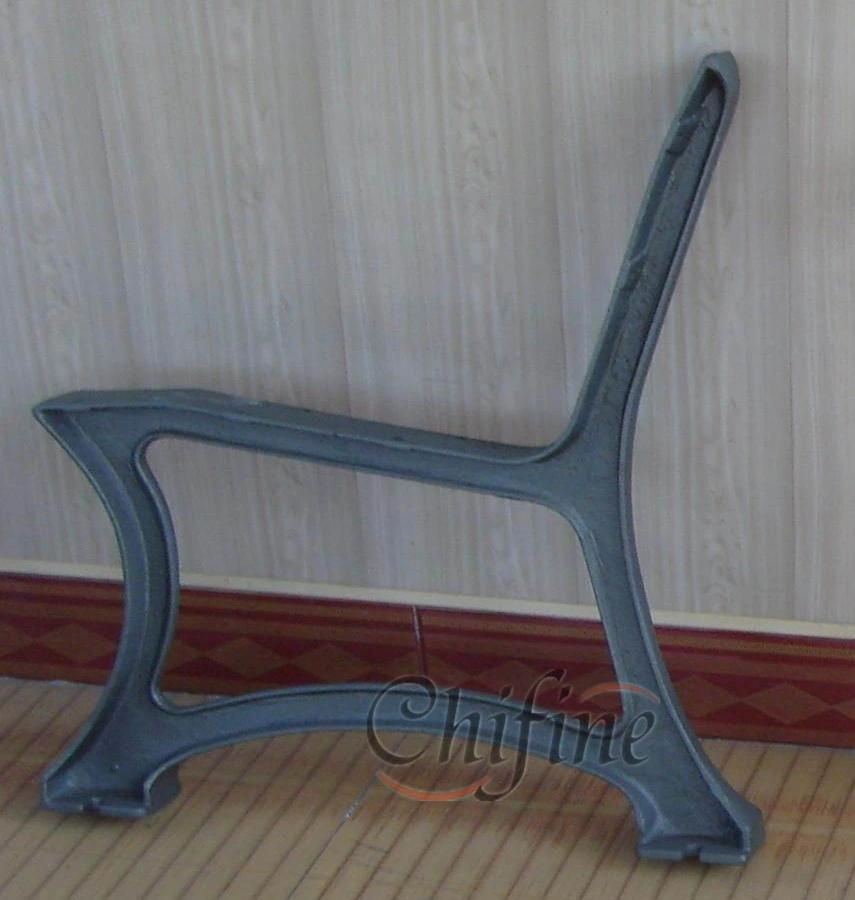 Antique Outdoor Wooden Cast Iron Park Garden Bench