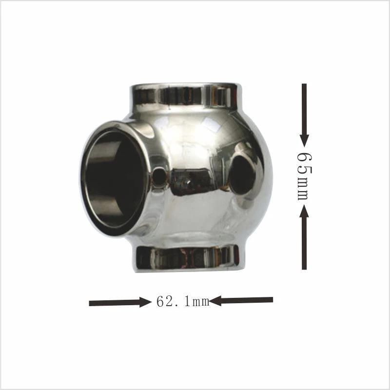 OEM ODM Custom Stainless Steel 3 Way Elbow 90 Degree Pipe Rail Tee Fitting