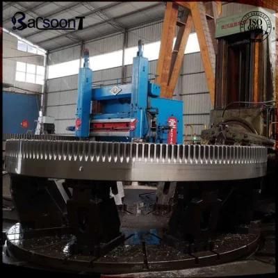 Large Diameter Cast Steel Spur Gear Wheelcoal Mill Girth Gearrotary Kiln Ring Gear