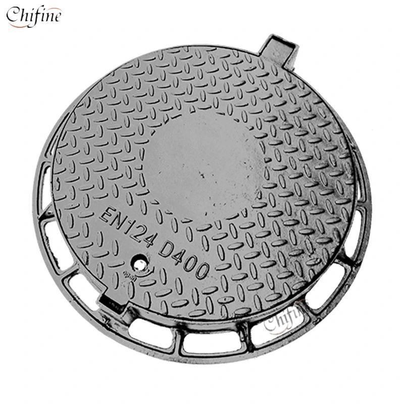 En124 D400 43kg Ductile Iron Cast Manhole Cover for Roumania Customer