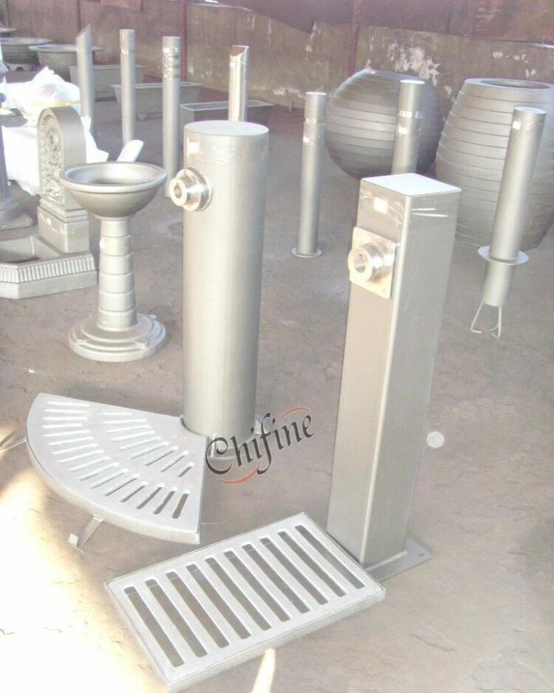 OEM Cast Iron Bollard with Spray Paint for Traffic Road