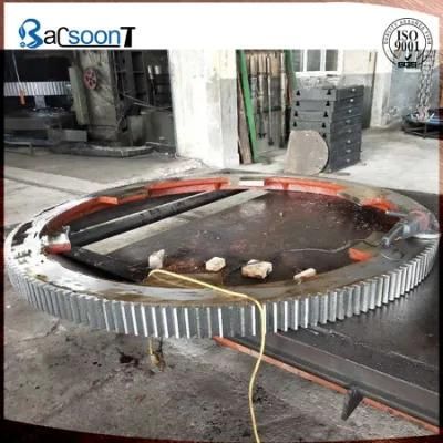 Sand Cast Alloy Steel Casting Rotating Gear Ring with Precision Machining